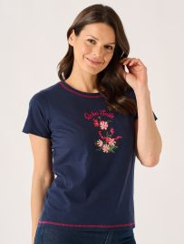 Navy X-Series Floral Graphic T-Shirt - Marlie