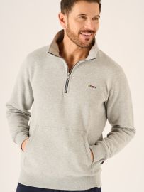 Nashton X-Series 1/4 Zip Sweatshirt In Grey Marl