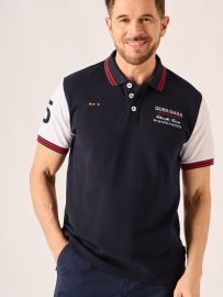 Navy and White X-Series Polo Shirt - Paydon