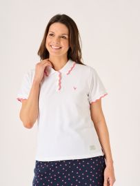 Perry Pretty White Polo Shirt 