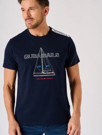 Navy X-Series Quba Sails Nautical Boat Design T-Shirt - Ralston