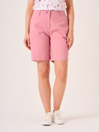 Antique Pink Ladies Chino Shorts - Rosalyn