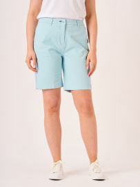 Splash Blue Ladies Chino Shorts - Rosalyn