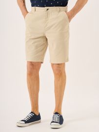 Sandre Lifestyle Chino Shorts In Stone