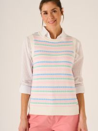 Sarah Multicoloured Pattern Knitted Vest