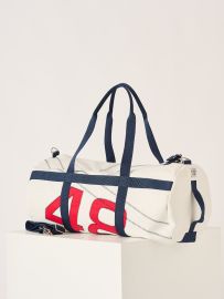 White Medium Barrel Bag - Shale