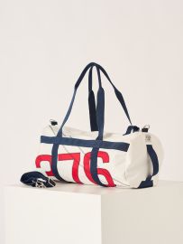 White And Red Small Barrel Bag - Reef