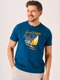 Dark Teal Sailing Academy T-Shirt - Trento