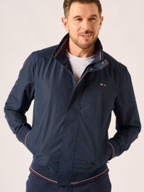 Dark Navy Showerproof Harrington Jacket – Witwicky