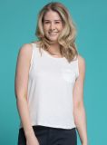 Wimsi Striped Loose Vest - Foam White | Quba & Co Summer Essentials