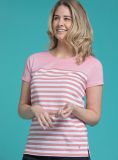 St Tropez Striped T-Shirt - Pink/White | Quba & Co Essentials
