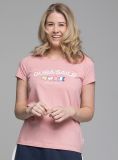 X102 Ladies X-Series Graphic T-Shirt - Shell Pink | Quba & Co