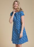 Azura Print Dress - Pacific Blue
