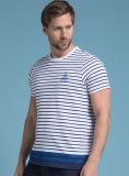 Decision Short-Sleeve Striped Tee - Ink/White/Sail Red