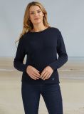 Luciana Tape Yarn Jumper - Navy | Quba & Co Knitwear