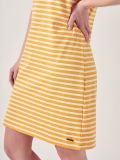 Aubrey MELON ORANGE Stripe Jersey Dress | Quba & Co
