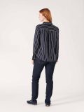 Quba & Co female navy blue striped shirt