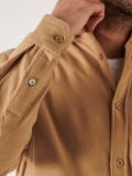beige shirt mens fashion man brushed cotton comfy smart casual stone stylish 