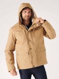 Jerboa beige hooded coat borg lined inside ideal for autumn and winter designed by Quba and co