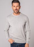 Cohen Crew Neck Jumper - Grey Marl | Quba & Co Knitwear