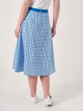 Conney BLUE Gingham Skirt | Quba & Co