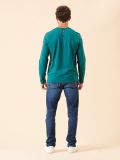 green, sea, teal, deep green, rich green. navy, graphic, long sleeve, basic, embroidered 