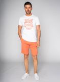 Frank Quba Logo T-Shirt - White and Orange | Quba & Co