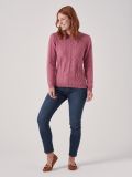 Genevieve PINK Cable Jumper | Quba & Co