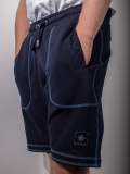 navy, contrast stitching, lifestyle, fleece, shorts, sweat shorts, casual wear