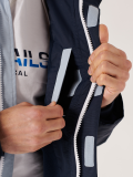 sailing jacket, blue, ice, navy, white, x series, hooded, waterproof