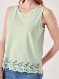 Lainey GREEN Embroidered Top | Quba & Co