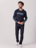 Luigi X-Series NAVY Long Sleeve T-Shirt | Quba & Co