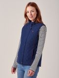 Marisol NAVY Quilted Gilet | Quba & Co