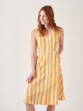 Nora MELON ORANGE Stripe Dress| Quba & Co