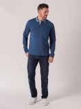 Pederson Long Sleeve Polo - Gibraltar Blue | Quba & Co T-Shirts and Polos
