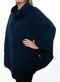Polly Knitted Poncho - Deep Navy | Quba & Co Knitwear