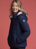 Powel Quilted Jacket - Navy | Quba & Co