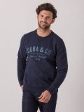 Silvio NAVY Graphic Sweatshirt | Quba & Co