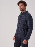 Sudbury NAVY Quilted Shirt | Quba & Co