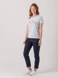Tansy SKY BLUE WHITE STRIPE Graphic T-Shirt | Quba & Co