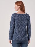 Taryn BLUE Long Sleeve T-shirt | Quba & Co