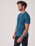 Terrace BLUE Printed T-Shirt | Quba & Co