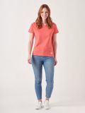 Tonya RED Textured T-Shirt | Quba & Co