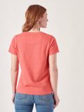 Tonya RED Textured T-Shirt | Quba & Co