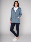 Antonia Parka Coat - Slate Blue | Quba & Co Outerwear