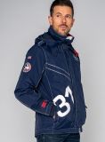 X10 Heritage Mens Technical Sailing Jacket - Navy | Quba & Co Waterproof Outerwear