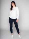 Amelie Long Sleeve Floral T-Shirt - White | Quba & Co Tops & T-Shirts