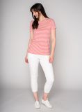 Becca Striped T-Shirt - Tea Rose | Quba & Co Tops and T-Shirts