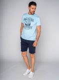 Nooney Nautical Print T-Shirt - Light Bluefish | Quba & Co T-Shirts and Polos