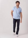 Vincent LIGHT BLUE V-Neck T-Shirt | Quba & Co